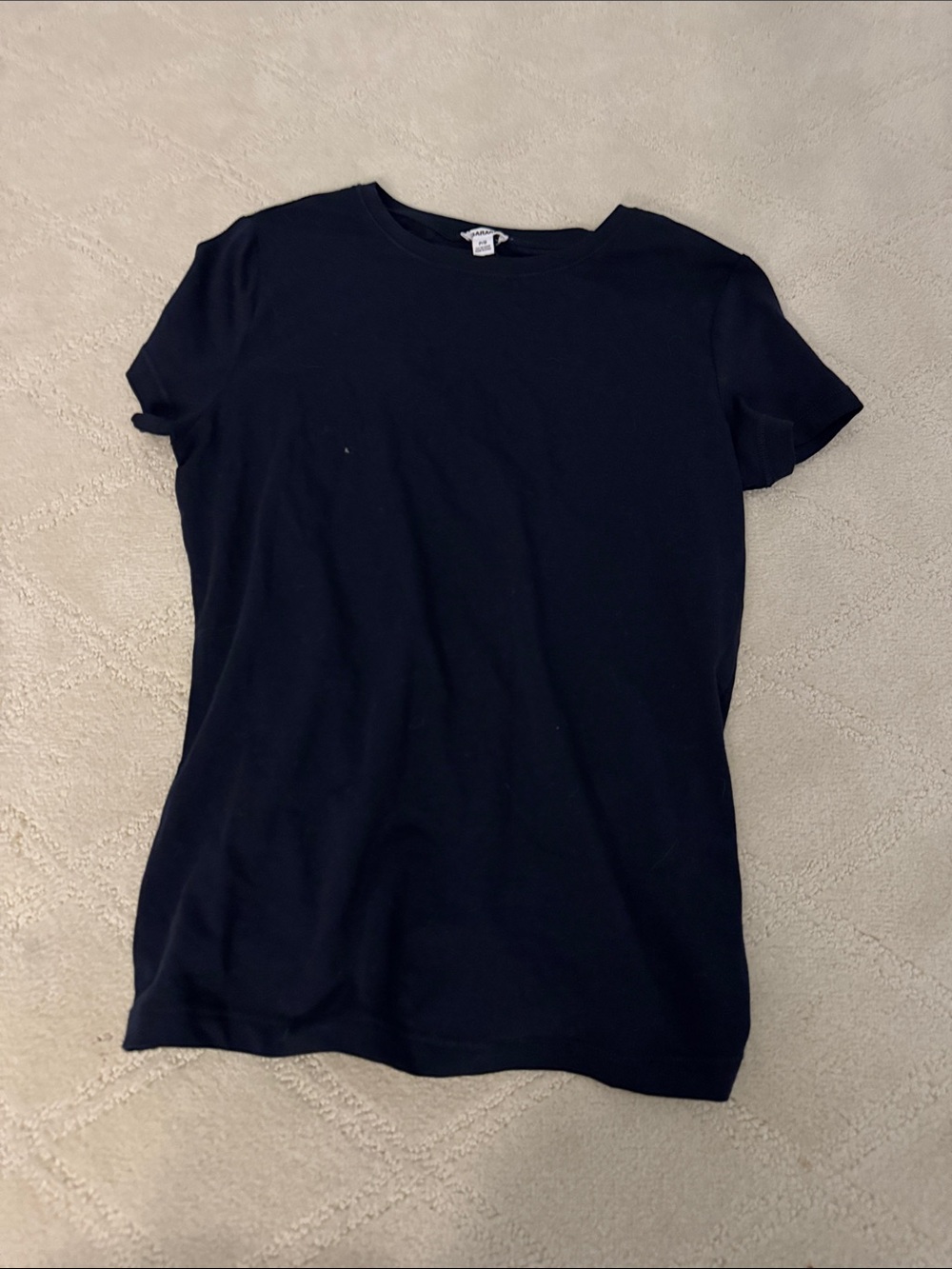 Garage Navy Short Sleeve Crewneck Tee